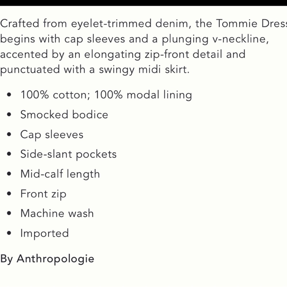 The Tommie Denim Eyelet Trim Dress - Picture 5 of 5